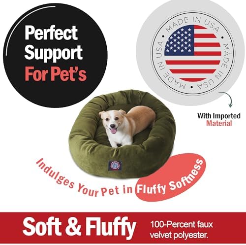 Majestic Pet Micro Velvet Dog Bed, 32 Inch Medium - Image 2