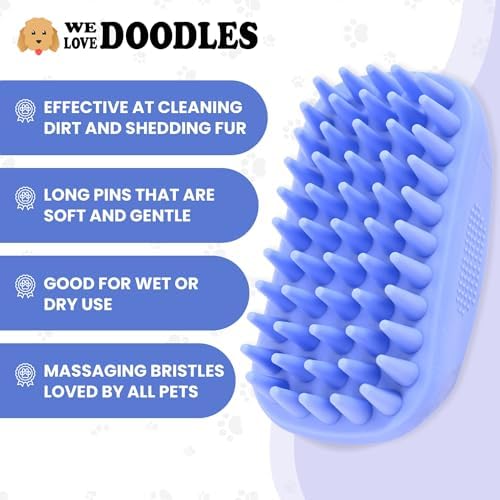 Dog Bath Brush, Easy Wash Scrubber - Image 2