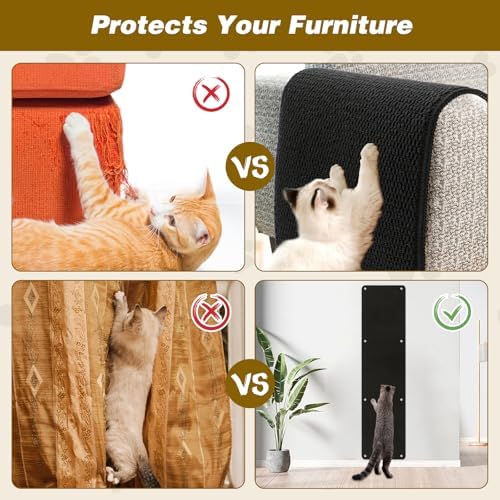 FHTONGE 71x15.8" Thickened Cat Wall Climbing Carpet - Image 4