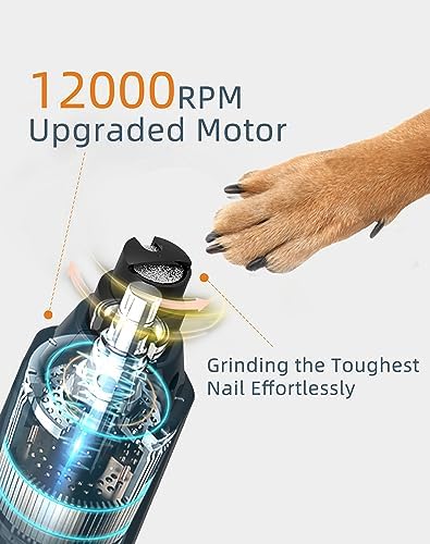 6-Speed Dog Nail Grinder& 5 Grinding Heads - Image 3