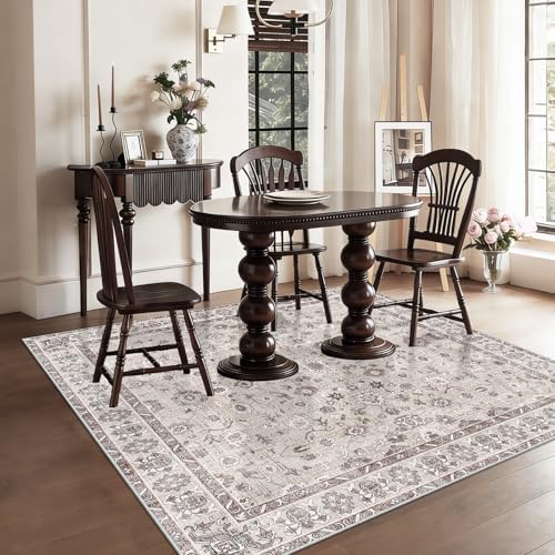 7x7 Area Rug Living Room: Non Slip Machine Washable Indoor Carpet - Image 5