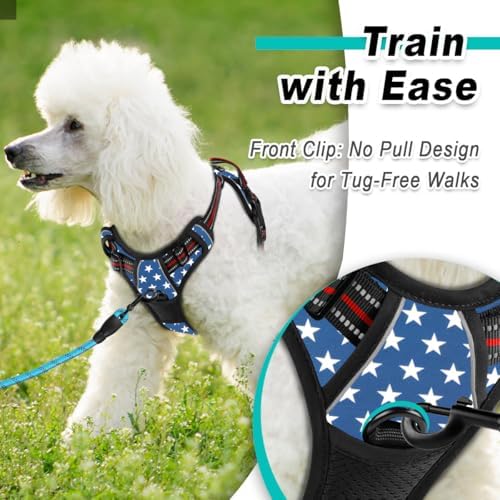 BARKBAY Dog Harness for Small Sized Dog No Pull 2 Leash Clips Dog Vest - Image 2