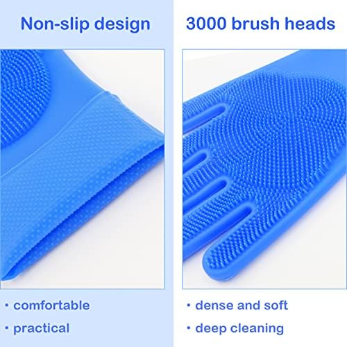Silicone Pet Grooming Gloves Dog Washing Gloves - Image 4