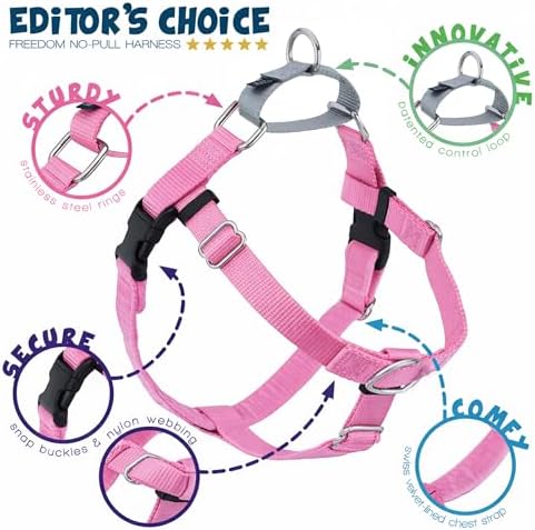 2 Hounds Design Freedom No Pull Dog Harness and Leash, 5/8" MD - Image 4