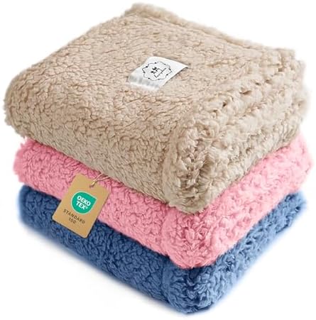 Luciphia 1 Pack 3 Calming Dog Blanket Fluffy Premium Fleece Pet Blankets Soft by luciphia
