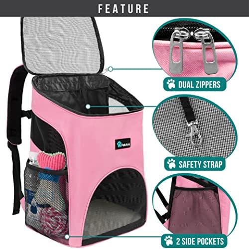 PetAmi Cat Backpack Carrier for Small Dogs and Large Cats, Airline Approved - Image 3