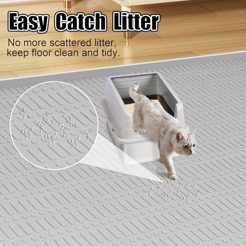 Silicone Cat Litter Mat 47" x 35" Cat Mat - Image 5