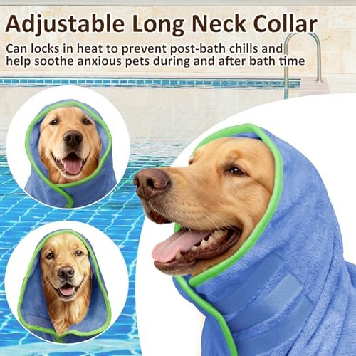 Soft Dog Bathrobe Fast Drying Dog Coat, Super Absorbent Dog Towels - Image 4