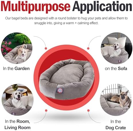 Majestic Pet Micro Velvet Dog Bed, 32 Inch Medium - Image 5