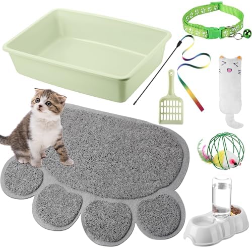 Tioncy 7 Pcs Kitten Litter Box Starter Kit by Tioncy