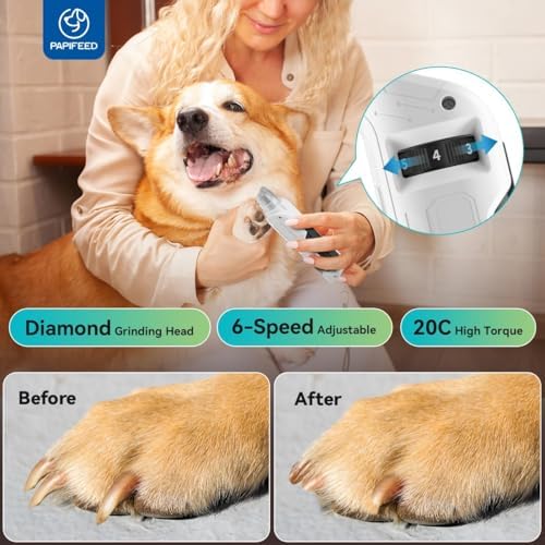 PAPIFEED Dog Nail Grinder, Pet Nail Grinder - Image 2