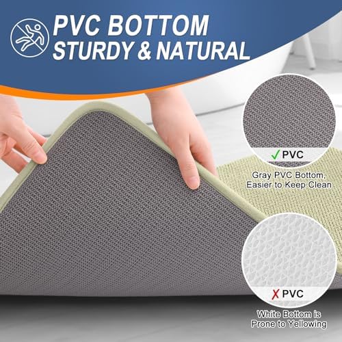 OLANLY Thick Memory Foam Bathroom Rugs 30x20, Absorbent Bath Mat - Image 4