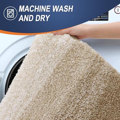OLANLY Bathroom Runner Rug 44x24, Extra Soft Absorbent Microfiber Bath Rugs - Image 5