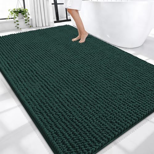 OLANLY Thick Chenille Large Bathroom Rugs Mats 70x46 by OLANLY