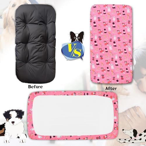 Replacement Dog Bed Covers Elastic Edged Washable 36" x 27" x 6" - Image 2