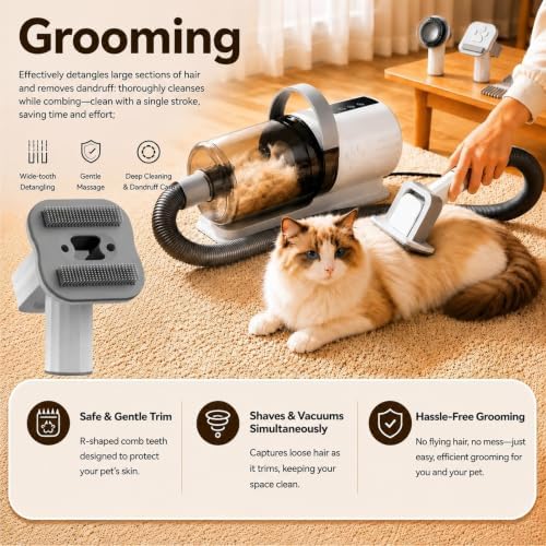 Dog Grooming Vacuum, Pet Grooming Kit - Image 5