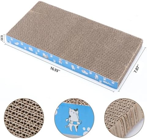 5 Packs in 1 Cat Scratch Pad, Cat Scratcher Cardboard, Reversible, Durable - Image 3