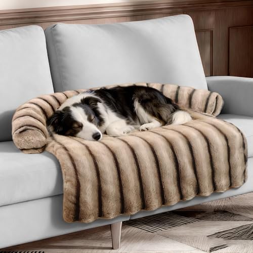 WATANIYA PET Large Dog Couch Bed, Fluffy Washable Couch Protector by WATANIYAPET