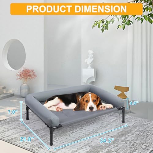 34'' Cooling Elevated Dog Bed - Image 3