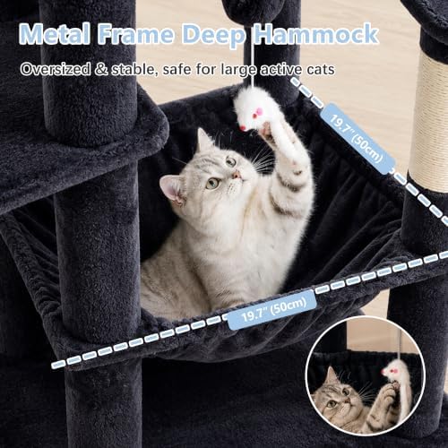 Cat Tree, 81.1" Skyward Corner Cat Tower - Image 7