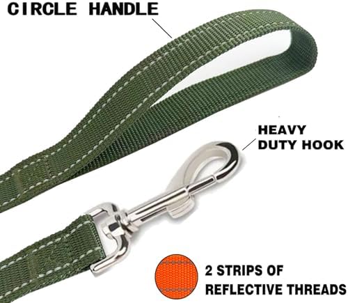 Reflective Dog Leash 7Ft /8 Feet Long, 1 Inch Wide, - Image 4