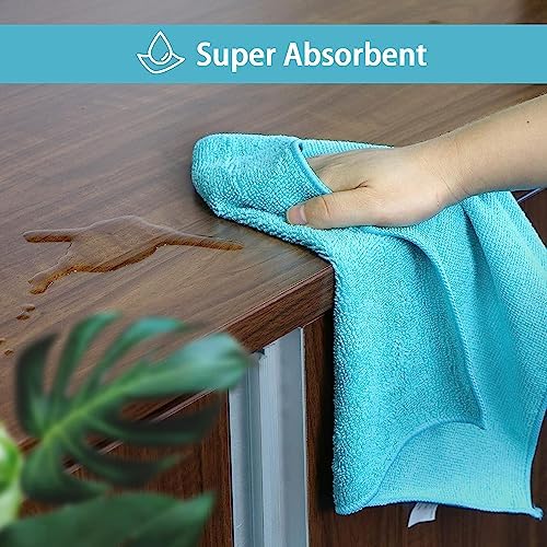 HOMEXCEL 50PK Microfiber Cleaning Cloth, Cleaning Rag - Image 4