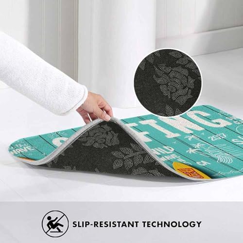 Surfing Vintage Style Bath Rugs - Image 5
