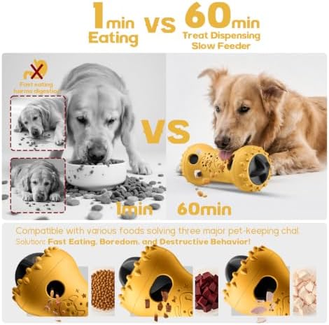 Interactive Dog Toys, Adjustable Treat Dispensing Toy to Keep Them Busy - Image 3