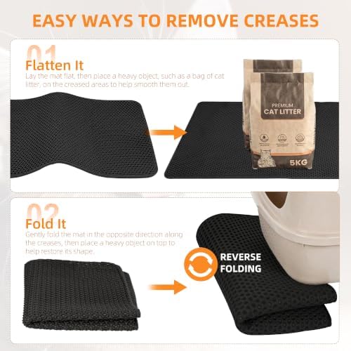 Cat Litter Mat 47"x33" Urine-Proof XL Litter Mat - Image 6