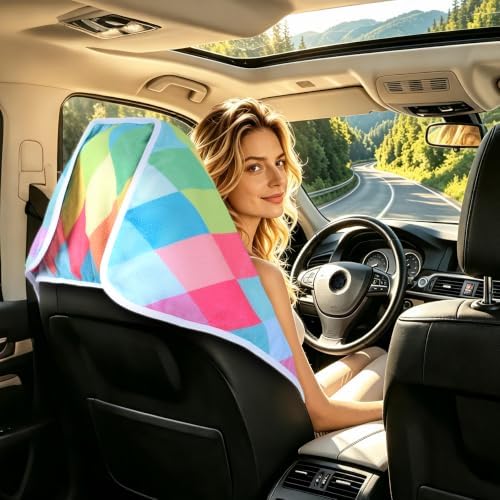 Waterproof Car Seat Cover Towel, Diamond Shape - Image 4
