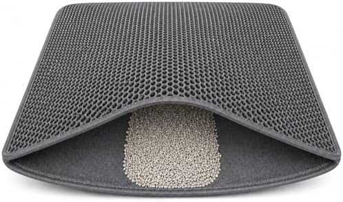 Cat Litter Mat – Large 24x36 Double Layer Honeycomb Litter Trap, Waterproof by Unknown
