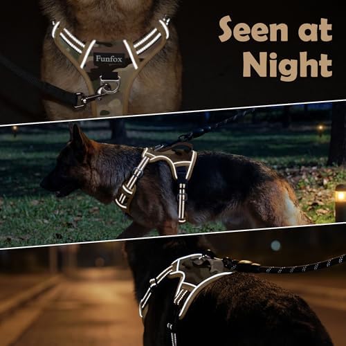 Funfox Dog Harness No Pull, Adjustable Pet Vest Harness, Super Soft Material - Image 7