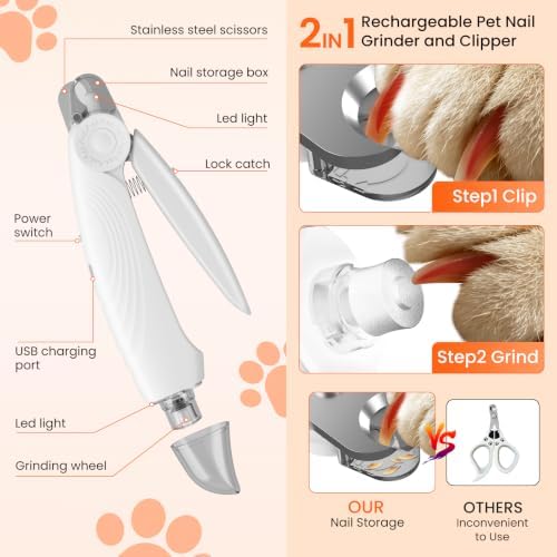 2-in-1 Dog & Cat Nail Clippers and Grinder - Image 5