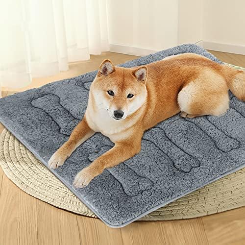 Dog Bed Crate Mat 2 Pack, Soft Plush Dog Bed Pad - Image 5
