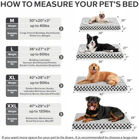 JOEJOY Dog Bed for Medium Dogs, Large Orthopedic Dog Bed - Image 5