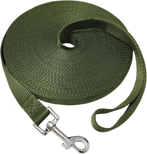 Nylon Training Dog Leash for Small Medium Large Dogs, 15ft 20ft 30ft 50ft 100ft by FancyCorgi