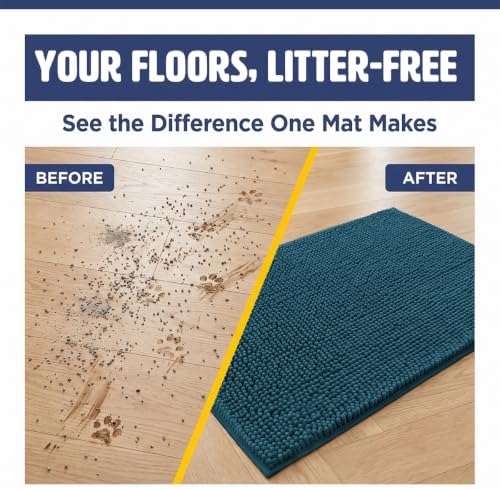 Muddy Mat® | Cat Litter Mat 24"x36", Litter Trapping Mat, Super Absorbent - Image 2
