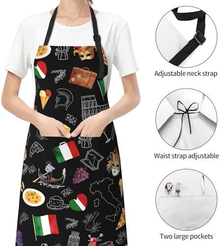 Art Apron with Pocket for Women Men - Image 2