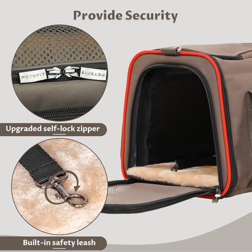 Petsfit Expandable Cat Carrier Dog Carriers, Airline Approved Soft-Sided - Image 3