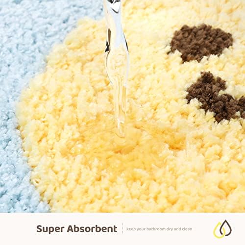 Molesun Bee Bath Mat 16x24, Soft Absorbent Microfiber Bath Rugs - Image 4
