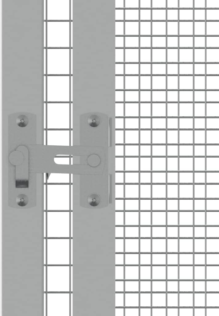 Steel Bird Cage, Large Flight King Bird Cage for Cockatiels African Grey Quaker Amazon Sun Parakeets Green Cheek Conures Pigeons Parrot Bird Cage Birdcage, Gray 119.1"x127.8"x83.3"