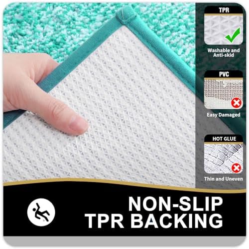 OLANLY Bathroom Rugs 30x20, Soft Absorbent Microfiber Bath Rugs - Image 5