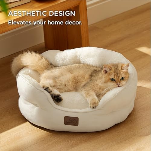 Bedsure Small Dog Bed Washable, Round Cat Beds - Image 6