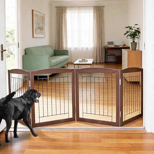 ZJSF Freestanding Foldable Dog Gate by ZJSF