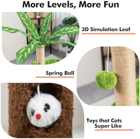 Woochpet 38'' Cat Tree Condo - Image 3