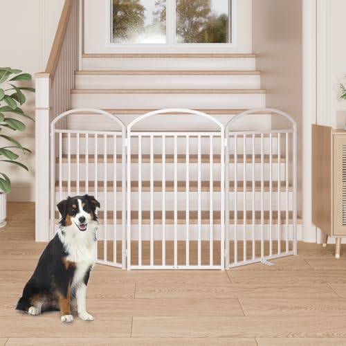 SNUOWU 3 Panles Full Matel Freestanding Dog Gates - Image 4