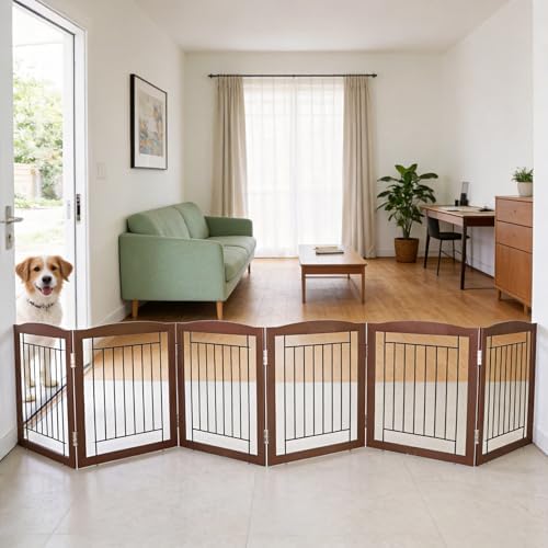 ZJSF Freestanding Foldable Dog Gate by ZJSF
