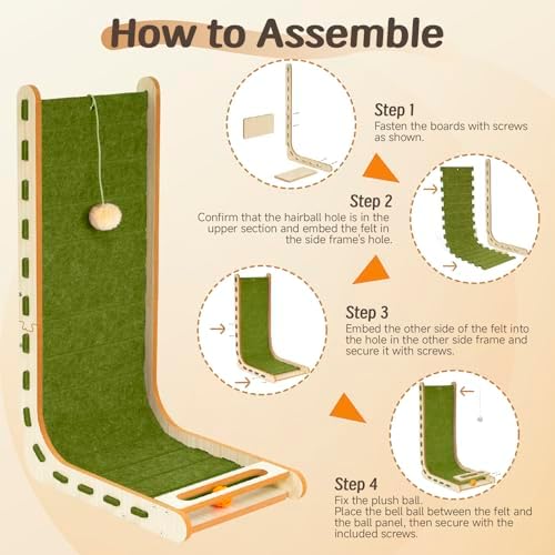 Felt Cat Scratcher for Indoor Cats, 26.8 Inch - Image 6