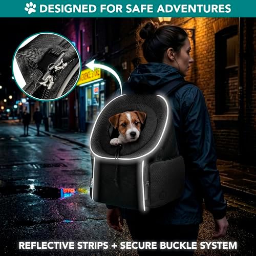 PetAmi Dog Carrier Backpack, Hands Free Front Pet Carrier, 14 lbs - Image 6
