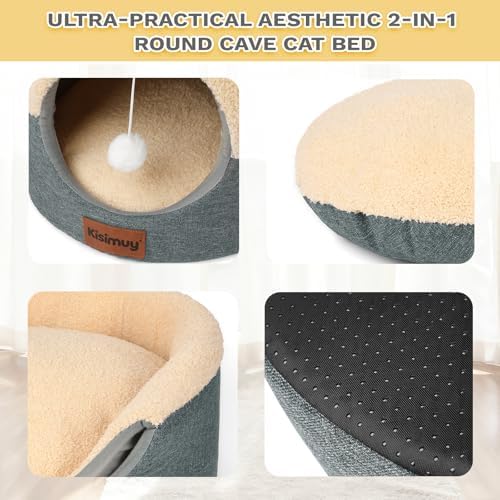 2-in-1 Foldable Cat Bed for Indoor Cats, Cat Cave & Sofa Bed - Image 5